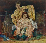 Schiele, Egon - The Family (Squatting Couple)