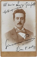 Brogi, Giacomo - Portrait of the Composer Giacomo Puccini (1858-1924)