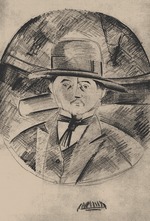 Tatlin, Vladimir Evgraphovich - Portrait of Kazimir Malevich
