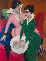 Kirchner, Ernst Ludwig - Two Women by a Sink. The Sisters