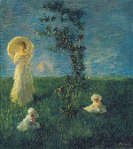 Previati, Gaetano - In the meadow (Peace)