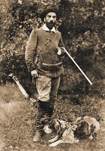 Anonymous - Isaac Ilyich Levitan (1860-1900) with his dog Vesta