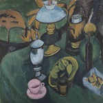 Kirchner, Ernst Ludwig - Still life with a lamp