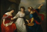 Kauffmann, Angelika - Self-portrait of the Artist hesitating between the Arts of Music and Painting