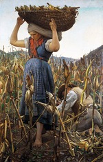 Glisenti, Achille - La raccolta del granoturco (The maize harvest)