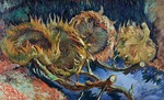 Gogh, Vincent, van - Four cut sunflowers 