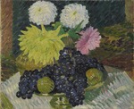 Giacometti, Giovanni - Dahlias and grapes