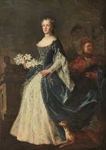 Belle, Alexis Simon - Portrait of Marie Leszczynska, Queen of France (1703-1768)