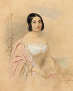 Hau (Gau), Vladimir (Woldemar) Ivanovich - Portrait of Countess Marie von Tattenbach, née von Lion