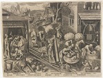 Bruegel (Brueghel), Pieter, the Elder - Prudentia (Prudence) from The Seven Virtues