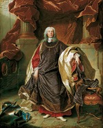 Rigaud, Hyacinthe François Honoré - Portrait of Prince Joseph Wenzel I of Liechtenstein (1696-1772)