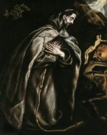 El Greco, Dominico - Saint Francis praying