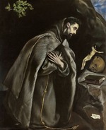 El Greco, Dominico - Saint Francis praying