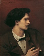 Feuerbach, Anselm - Self-Portrait with cigarette