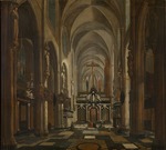 Meunincxhove, Jan Baptist van - Interior of the St. Donatian's Cathedral in Bruges