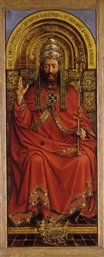Eyck, Hubert (Huybrecht), van - The Ghent Altarpiece. Adoration of the Mystic Lamb: God Almighty