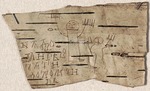 Ancient Russian Art - Birch bark document No 202 of Youth Onfim from Novgorod