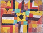 Klee, Paul - With the Rotating Black Sun and the Arrow 