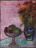 Javlensky, Alexei, von - Still life with fruit bowl and flower vase
