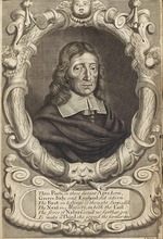 White, Robert - Portrait of John Milton (1608-1674). Frontispiece from Paradise Lost