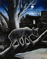 Pirosmani, Niko - Bear in the moonlit night
