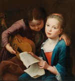 Eichler, Gottfried, the Elder - Couple of children playing music