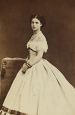 Hansen, Georg Emil - Portrait of the Princeess Dagmar of Denmark (1847-1928)