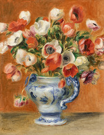 Renoir, Pierre Auguste - Vase of anemones