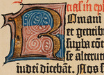 Anonymous - The Gutenberg Bible. Initial R