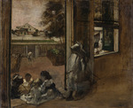 Degas, Edgar - Courtyard of a House in New Orleans