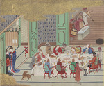 Ishizaki, Yushi - Dutch banquet, Nagasaki (Christmas Eve), from Bankan-zu