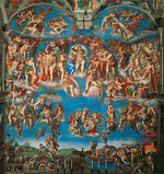 Buonarroti, Michelangelo - The Last Judgment (Fresco of the Sistine Chapel in the Vatican)