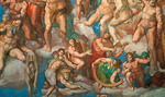 Buonarroti, Michelangelo - The Last Judgment (Fresco of the Sistine Chapel in the Vatican)