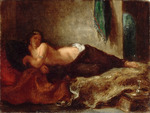 Delacroix, Eugène - An odalisque
