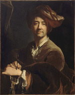 Rigaud, Hyacinthe François Honoré - Self-Portrait (Autoportrait dit au porte-mine)