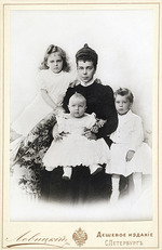 Levitsky, Sergei Lvovich - Grand Duchess Xenia Alexandrovna of Russia with children Irina Alexandrovna, Andrei Alexandrovich and Feodor Alexandrovich 