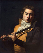 David, Jacques Louis - Portrait of the composer and flautist François Devienne (1759-1803)