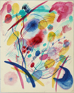 Kandinsky, Wassily Vasilyevich - Composition in red, blue, green and yellow