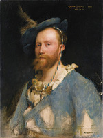 Dagnan-Bouveret, Pascal Adolphe Jean - Portrait of the artist Gustave Courtois (1852-1923)