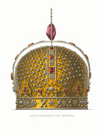 Solntsev, Fyodor Grigoryevich - The Imperial Crown of Empress Anna Ioannovna. From the Antiquities of the Russian State 