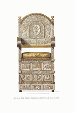 Solntsev, Fyodor Grigoryevich - The ivory throne of Tsar Ivan III. From the Antiquities of the Russian State