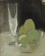 Schjerfbeck, Helene - Green Apples And Champagne Glass 