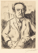 Corinth, Lovis - Portrait of the dramatist and novelist Gerhart Hauptmann (1862-1946)