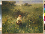 Knaus, Ludwig - Girl in a Field