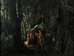 Biard, François-August - Amazonian Indians Worshiping the Sun God
