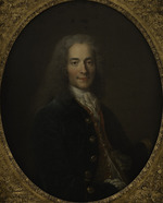 Largillière, Nicolas, de - Portrait of Voltaire (1694-1778) in 1718