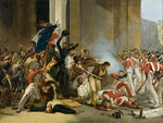 Bézard, Jean Louis - Taking the Louvre, July 29, 1830. Massacre of the Swiss Guards