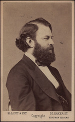 Photo studio Elliott & Fry, London - Portrait of the violinist and composer Joseph Joachim (1831-1907) 
