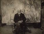 Bernard, Émile - Paul Cézanne in his studio in Les Lauves