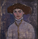 Modigliani, Amedeo - Buste de jeune femme 